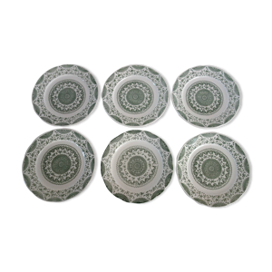 6 assiettes à dessert - fine