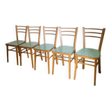 Set of 5 Baumann chairs