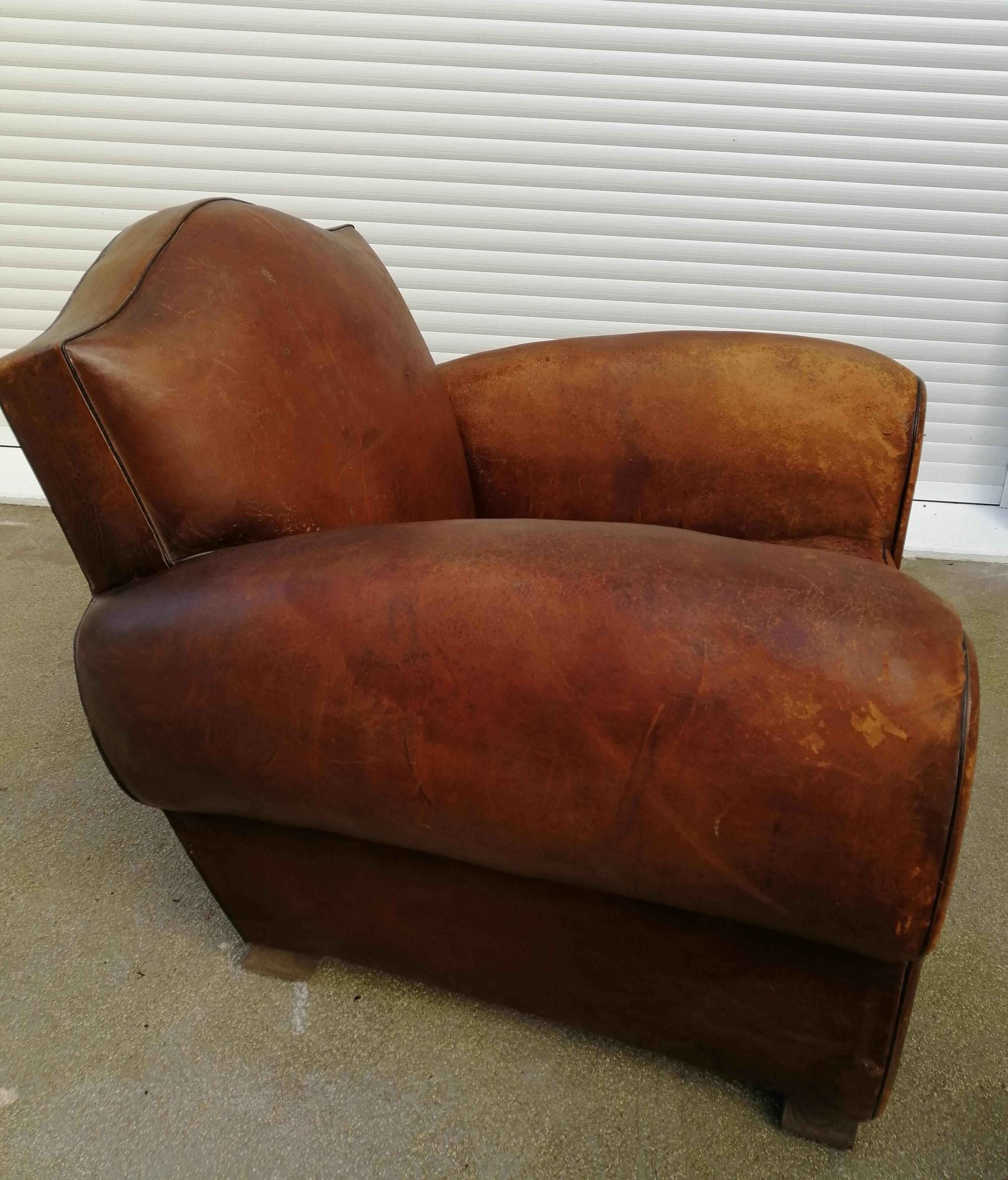 Moustache club armchair