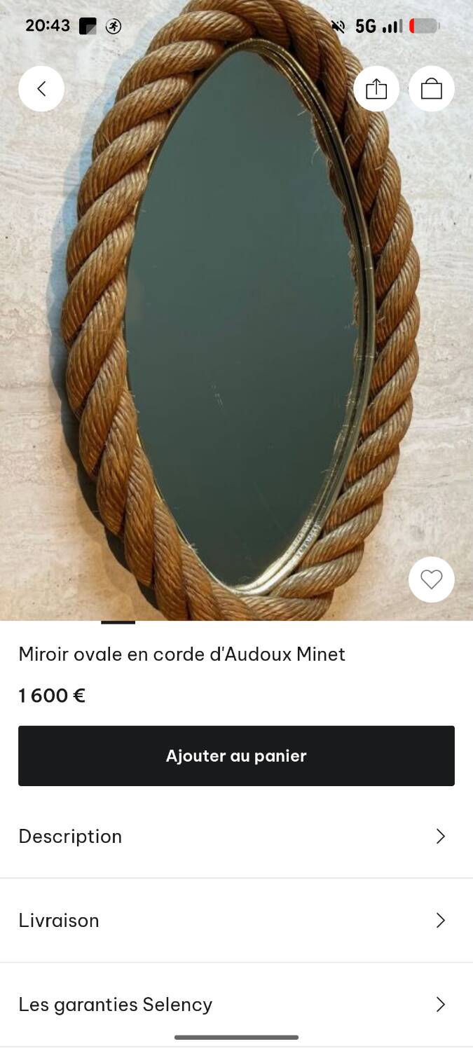 Audoux and Minet Mirror