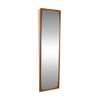 Vintage Scandinavian “Sylvia” Oak Wall Mirror by Fröseke