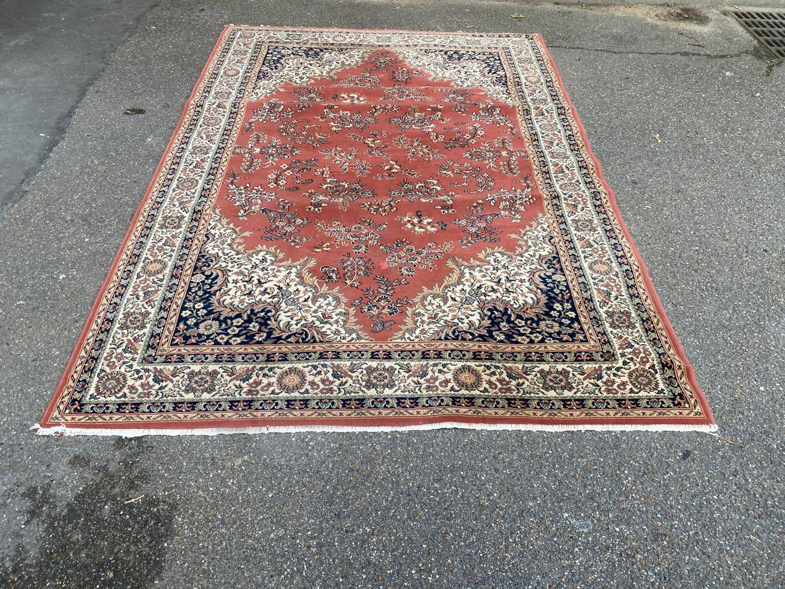 Burgundy Persian wool rug Khorassan 200x300cm