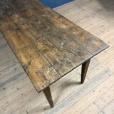 Rustic French oak farmhouse dining table