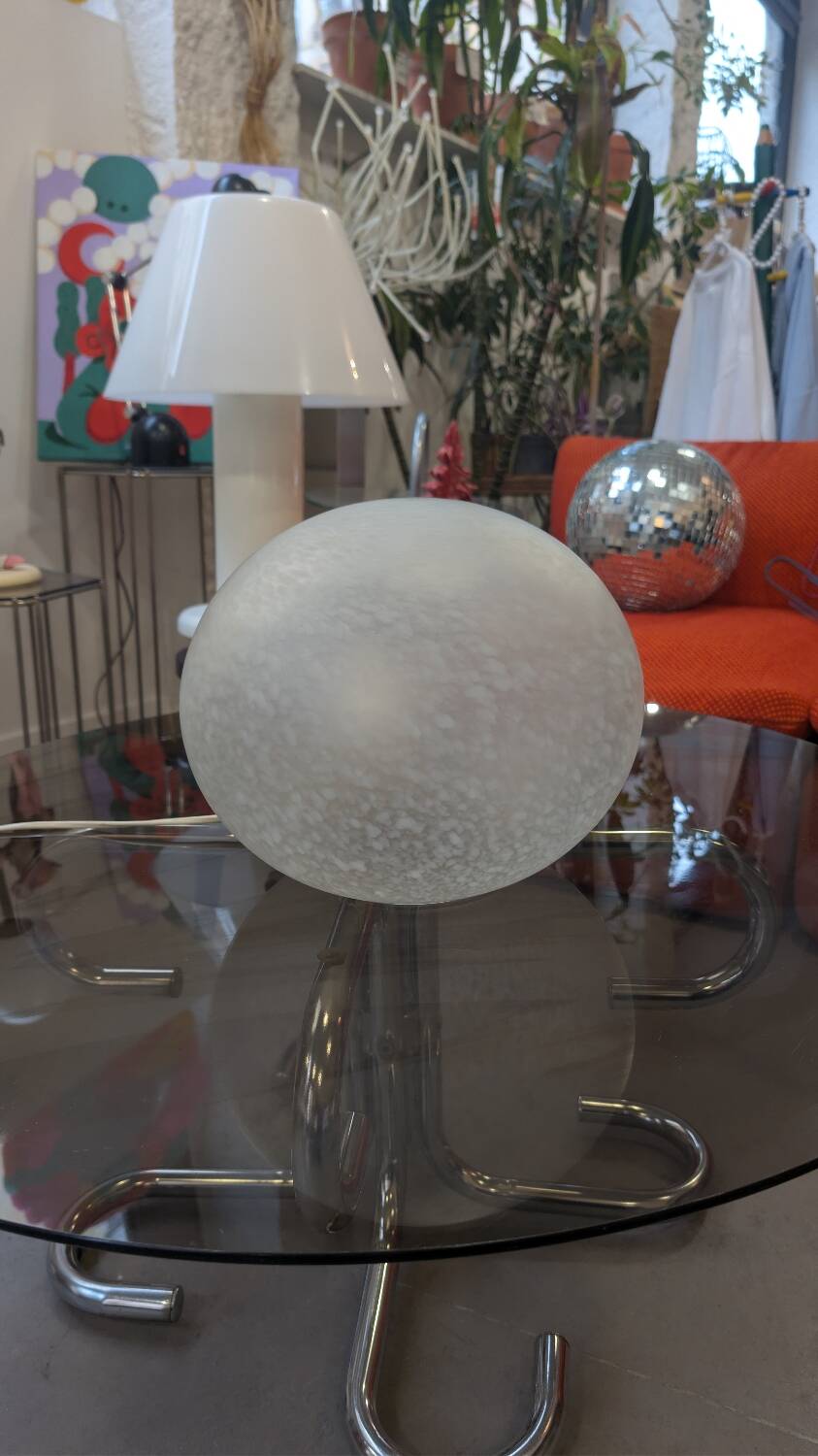 Italian glass pebble lamp from the 70s/80s.