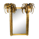 Palm mirror in golden metal 125x180cm