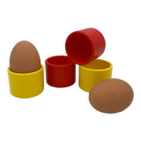 4 vintage egg cups, Sitap France, 1970s