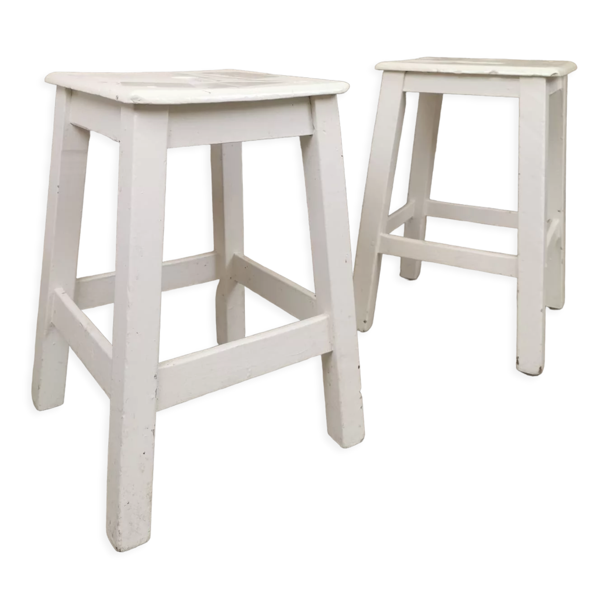 Pair of square stools
