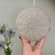 Vintage art deco globe pendant light in frosted glass