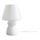 Lampe de table en verre blanc vintage, lampe champignon