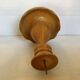Carved wooden candlestick