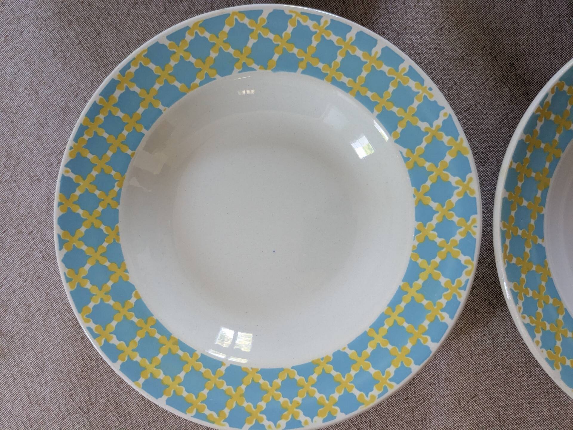Assiettes creuses Digoin Sarreguemines 