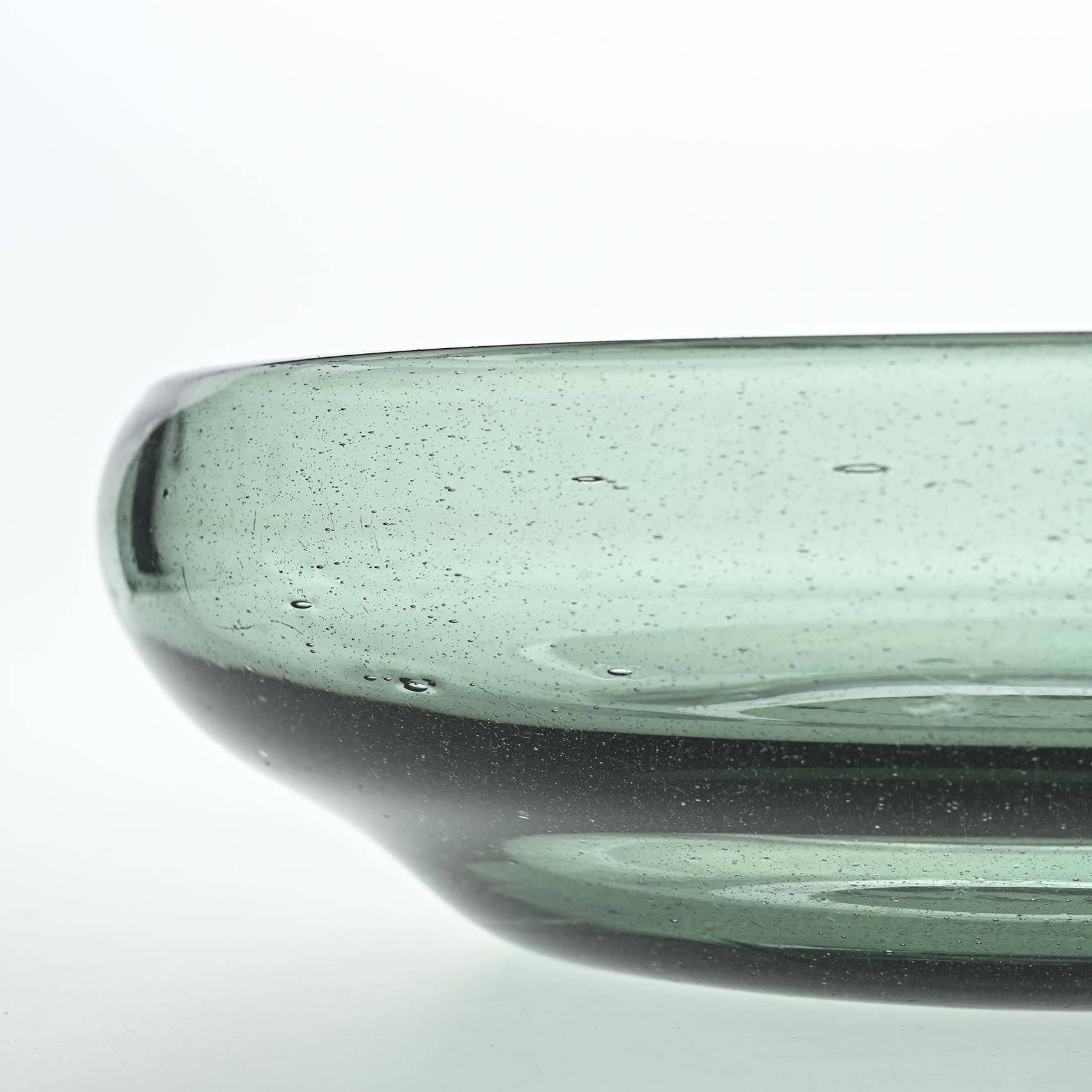 Blown glass cup by Claude Morin, 1975 France