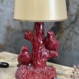 Ceramic bird lamp