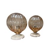 Pair of vintage globe wall lights