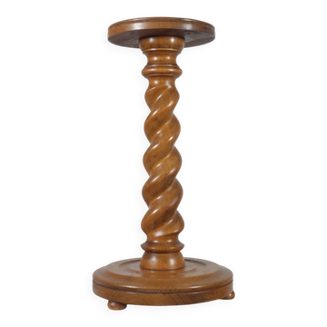 Vintage turned wooden spiral flower support