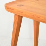 Vintage “Visingsö” pine stool by Carl Malmsten