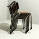Model 106 Chairs by W. H. Gispen for Delft, 1950s, Set of 6
