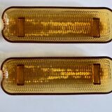 Pair of American corn plates USA 1940 in molded glass Depression Glass