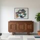 Art Deco Solid Wood Sideboard – Sapele Mahogany – High Quality and Storage