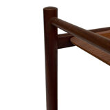 Serving trolley side table in teak veneer  1960