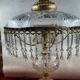 Italian style table lamp, glass artist Charles Balembois, glass & B