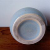 vase en céramique craquelée gris clair