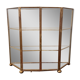Vitrine miroir en laiton