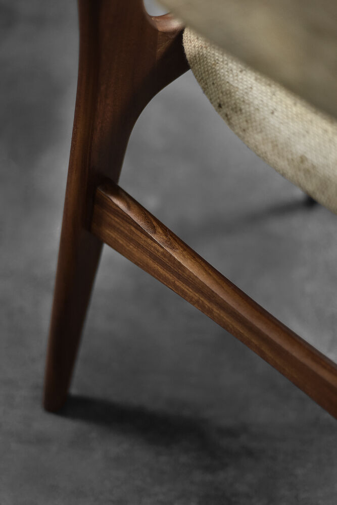 Chaises de salle à manger scandinaves modernes vintage en teck et laine beige modèle 89 par Erik Buch, années 1950, lot de 4