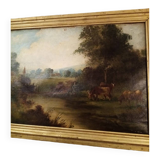 Tableau scene paysage de ferme