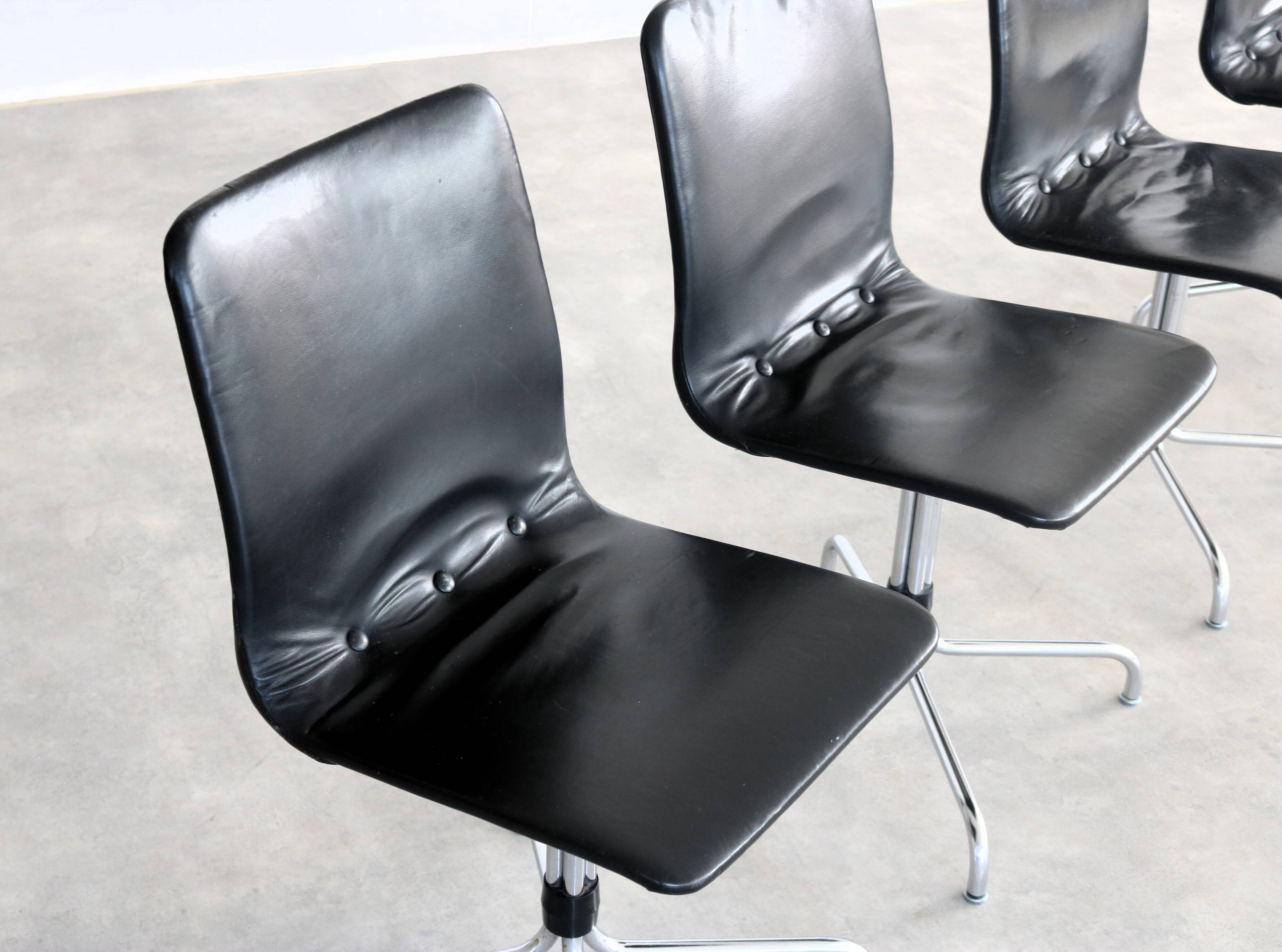 Chaises de salle à manger vintage années 1970 | Brabantia
