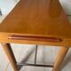 Bureau vintage en orme et chrome