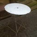 Old foldable garden table