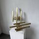 Pair of Regency brass wall lights in Italy