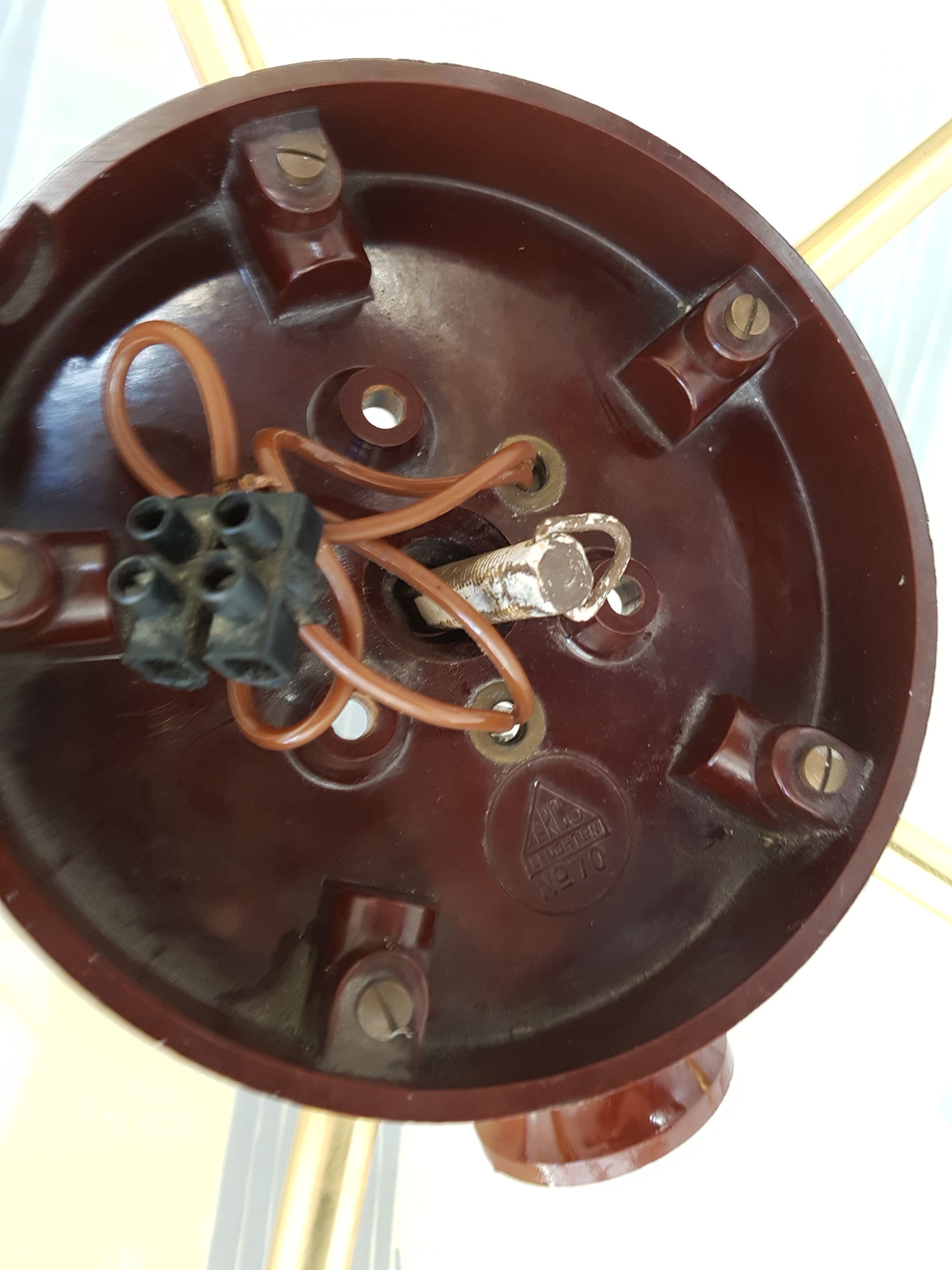 Erco ceiling lamp, vintage, 1950