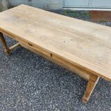 Table de ferme en chêne brut, XIXème