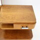 1950s Set of  Oak Bauhaus Mirror Cabinet and Bedside Tables, Czechoslovakia