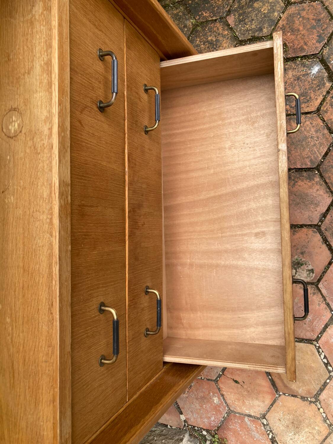 Vintage bookcase shelf