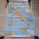 School map of the 70s-80s vintage Germany and Italy