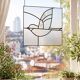 Vitrail décoratif oiseau, style Tiffany, verre coloré fait main 40×40 cm