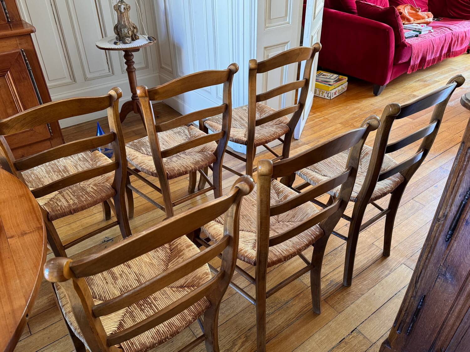 6 Louis Philippe style chairs