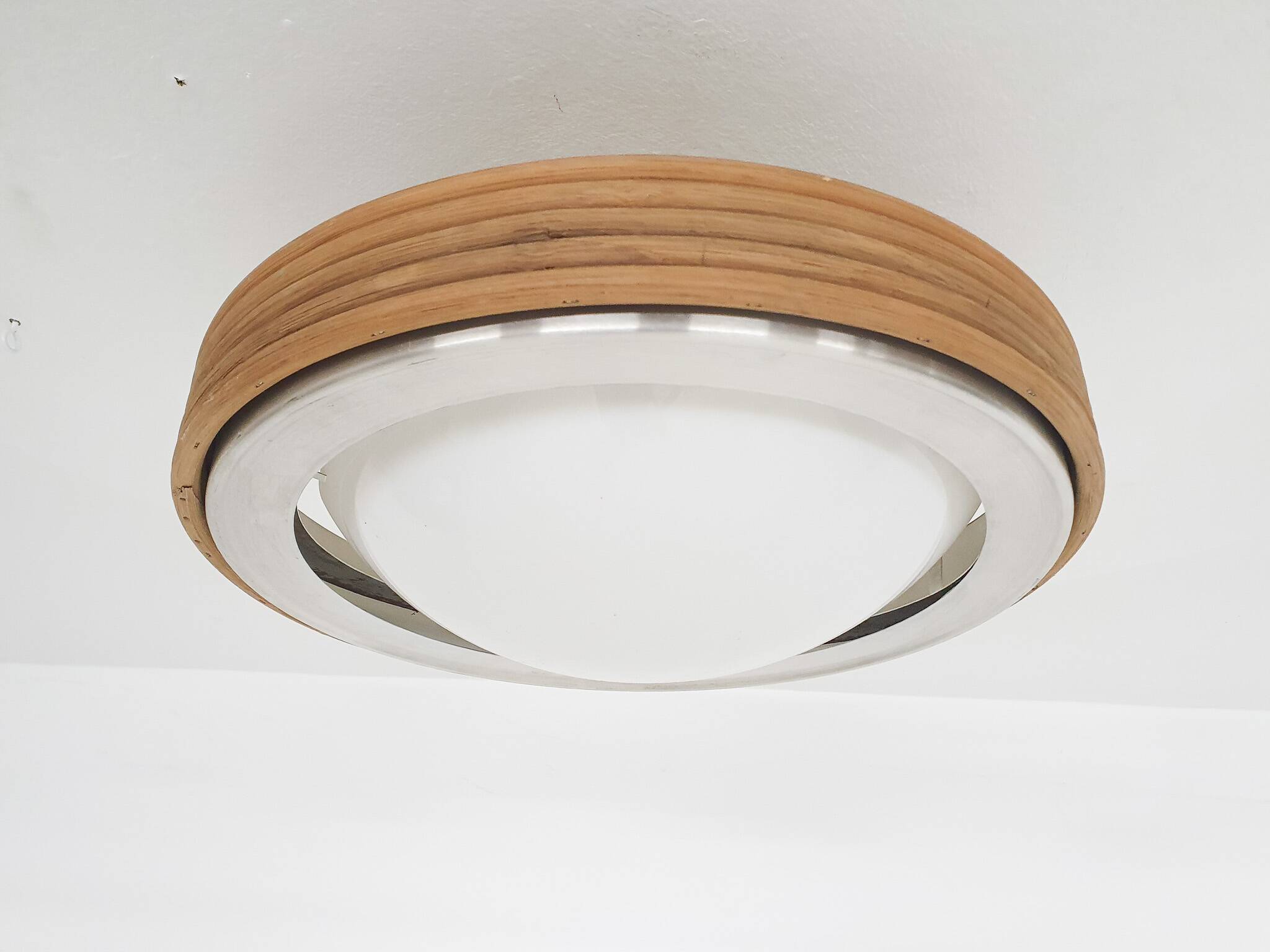 Doria bamboo ceiling light, Germany 1950's