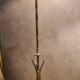 Lampadaire style bambou acier peint