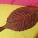Rare folk art large old salt box carved wood