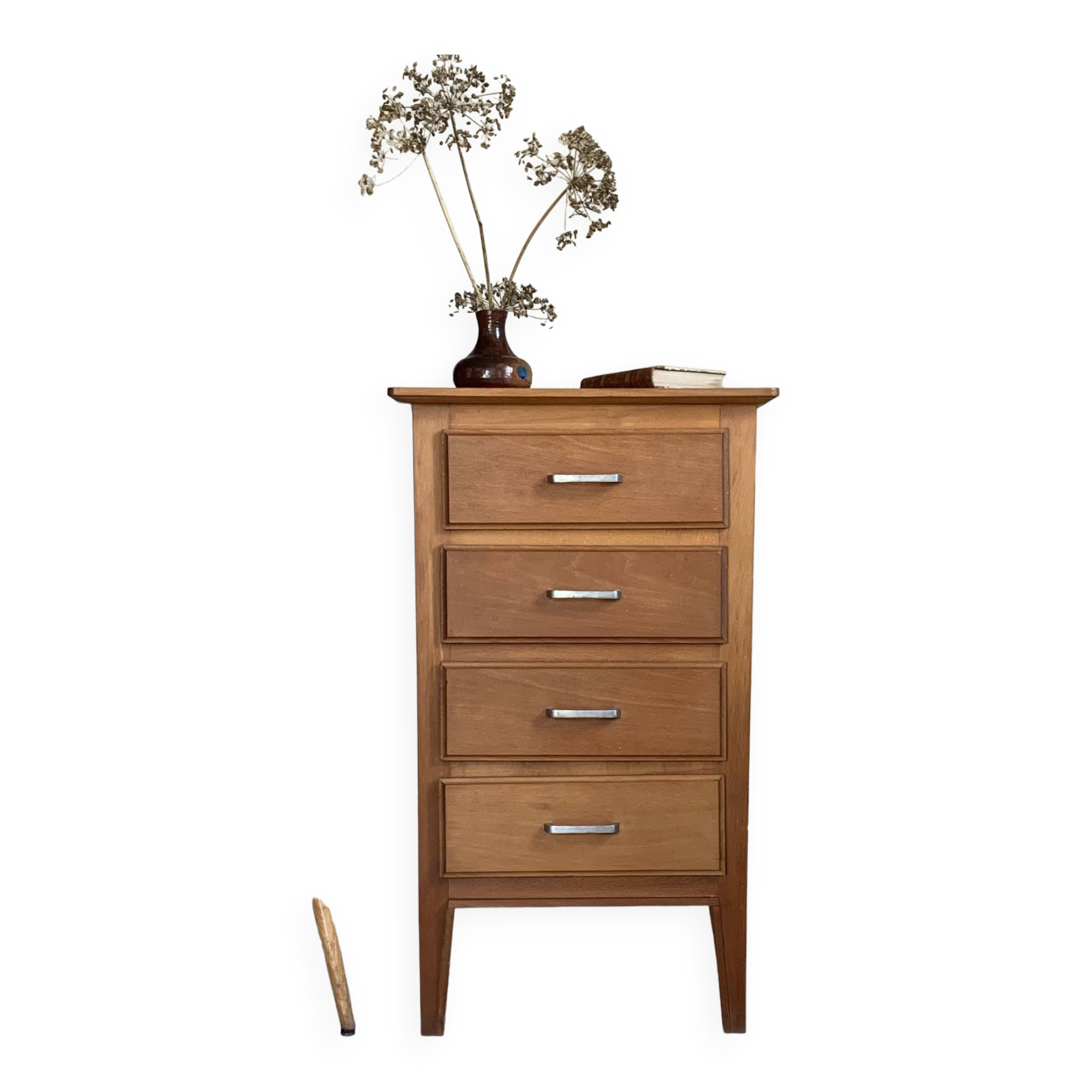 Commode chiffonnier vintage 4 tiroirs