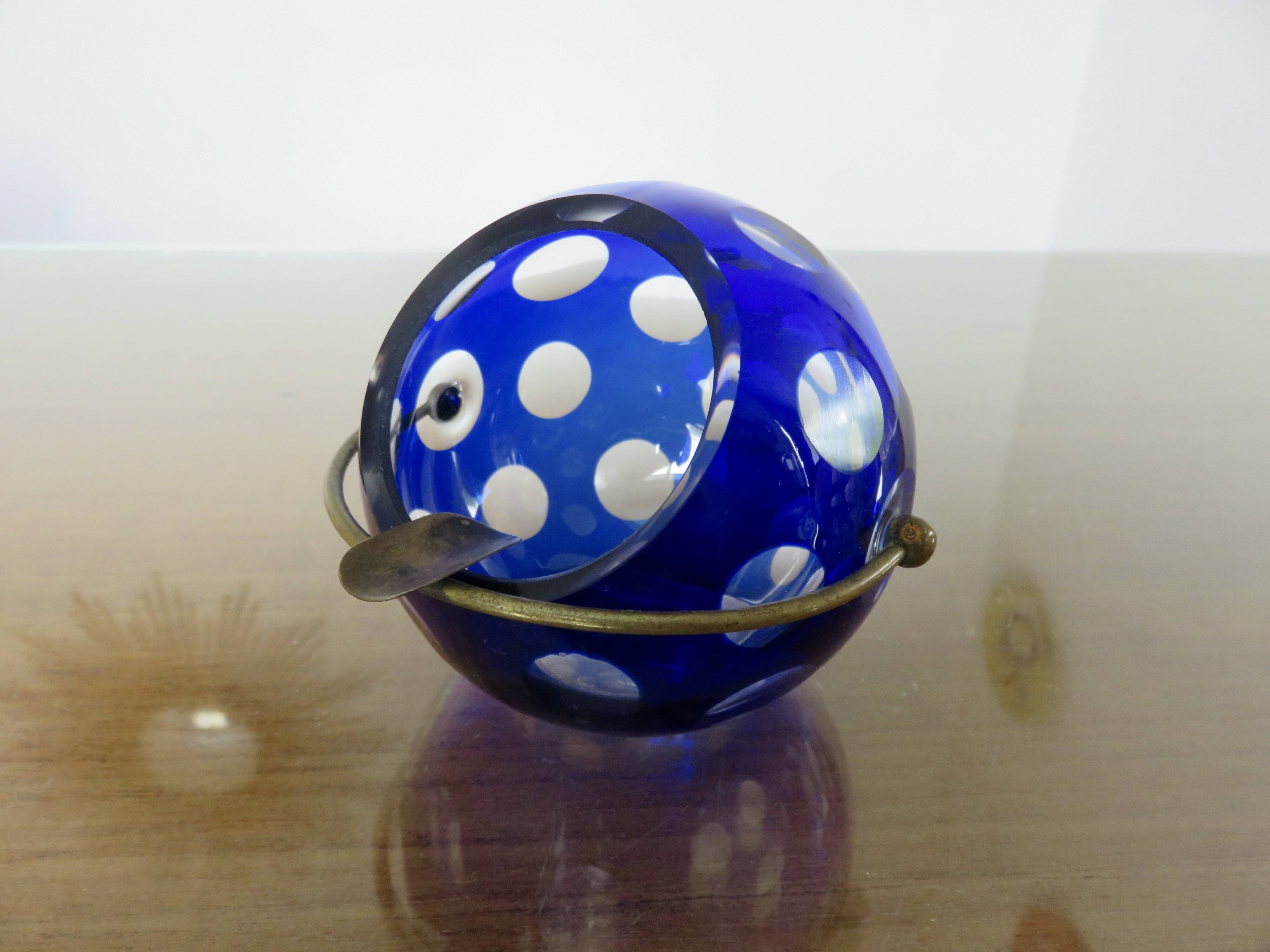 Crystal ashtray by Marita Voigt for HARZKRISTALL, 1970