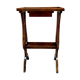 Table double harp feet lyre.