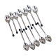 12 silverplated mocca spoons