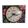 Vintage clock, "Maty Fleurs" wall clock