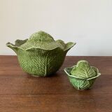 Tureen and mustard cabbage in Portuguese slurry