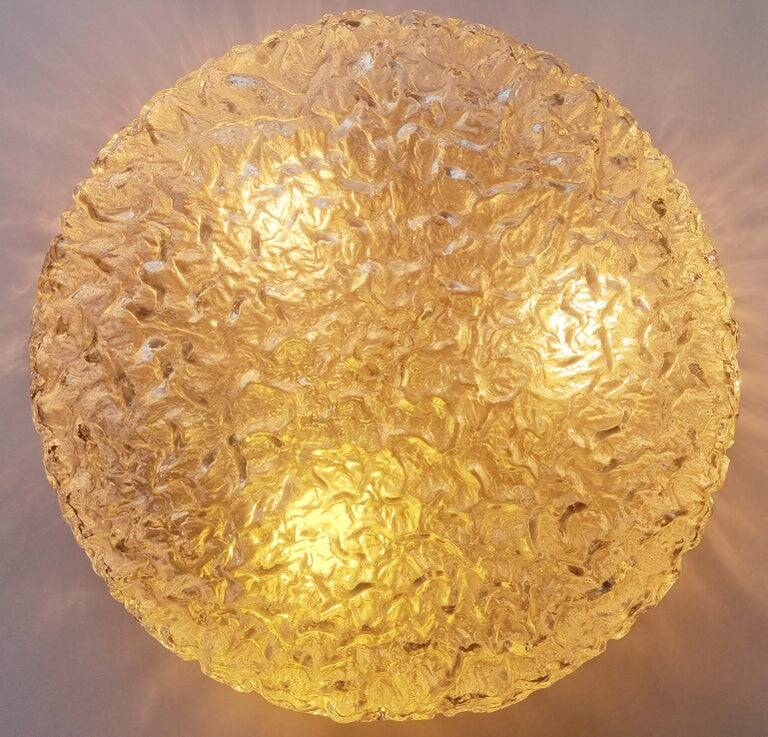 Large Midcentury Bubble Flush Mount, Helena Tynell, Limburg, Germany, 1970s